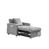 ZNTS Three-in-one sofa bed chair folding sofa bed adjustable back into a sofa recliner single bed adult W1359137376