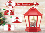 64" Christmas Streetlamp Lantern 60 Warm LEDs, 8 Xmas Melodies, 2 Display Ways, ABS/PP/PVC, Red, 02304289