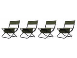 4-piece Folding Outdoor Chair with Storage Bag, Portable Chair for indoor, Outdoor Camping, Picnics W24172219