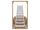 Aluminum Attic Ladder 350-pound Capacity 22 1/2" x 54" Opening 7-10ft Ceiling W2529P160488