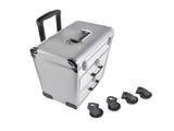 Portable 3-Tier Rolling Makeup Case with Universal Wheels for Makeup, Nail Art, Hair Styling Tools 87303464