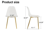 Modern simple transparent dining chair plastic chair armless crystal chair Nordic creative makeup W1151111205