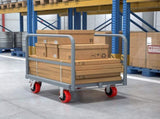 Steel Panel Truck, Heavy Duty Drywall Cart Lumber Cart Platform Truck Flat Cart, 2000lbs, 6" Swivel 09757177