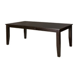 ZNTS Casual Dining Warm Merlot Finish 1pc Dining Table with Self-Storing Extension Leaf Strong Durable B01153764