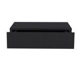 Floating Nightstand 5"H, Modern Wall-Mounted Bedside Shelf with Drawer, Black B097P167436