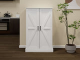 50" LED Kitchen Pantry Cabinet,Freestanding Buffet Cupboards Sideboard with 2 Doors with Racks and 2 W1120127335