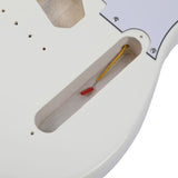 DIY 6 String TL Style Electric Guitar Kits with Mahogany Body, Maple Neck and Accessories White 47812674