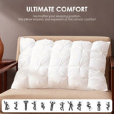 Four-pack of sanded twist pillows, down pillows, down fiber two-in-one pillows, double-layer design, 02559975
