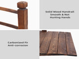 Arch Bridge Small Wooden Bridge Courtyard Outdoor Anticorrosive Wood Landscape Bridge Carbonization 35436544