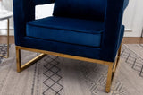 Lenola Contemporary Upholstered Accent Arm Chair, Blue T2574P164509