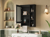 3-in-1 Bathroom Mirror Cabinet, 24-inch Wall Mounted Medicine Cabinet with Adjustable Shelf & Tower 79333181