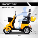 ZNTS XL3D4L Electric Mobility Recreational Travel Scooter for Adults,Mobility Scooters for Seniors, 4 W2153P192646