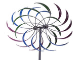 Rainbow Windmill Iron Windmill Double layer Windmill Leaves Lawn Windmill Courtyard Sculpture Art 39411992