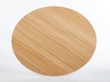 42.1"OAK COLOR TOP Tulip Table Mid-century Dining Table for 4-6 people With Round Mdf Table Top, W234P370301