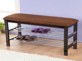 Wood Shoe Bench in Dark Espresso 81741887