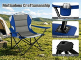 2 Pack Heavy Duty Folding Camping 330 LBS Capacity, 600D Oxford Padded Portable Outdoor Lawn 72718532