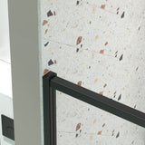 56-60" W x 71" H Piovt Swing Glass Shower Door,Pivot Frame Sliding Shower Door with 1/4" Clear W2122P199046