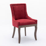 A&A Furniture,Ultra Side Dining Chair,Thickened fabric chairs with neutrally toned solid wood W1143P151494