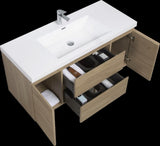 48" Floating Bathroom Vanity with Sink, Modern Wall-Mounted Bathroom Storage Vanity Cabinet with W1573P152702