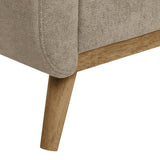 67.7" Wide Mid-Century Modern Upholstered Tufted Loveseat Sofa With Wooden Legs B343P339290