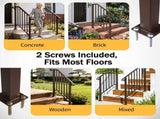 Copper Outdoor 2-Step Iron Handrail 53230346