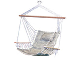 Hanging Hammock Chair - Grey Herringbone Pattern - Polyester/Cotton Fabric 86861708