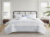 5 Piece Cotton Jaquard Duvet Set-King/Cal King B035P280381
