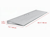35.4" Wide Cuttable Threshold Ramp, Natural Rubber Non-Slip Surface with Double-Sided Tape, for 10455057