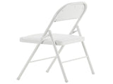 6pcs Elegant Foldable Iron & PVC Chairs for Convention & Exhibition White 59477551