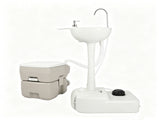 5 Gallon Upgrade Portable RV Toilet with Matching White Lid Ring Waste Holding 83678681