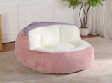 Oversized Bean Bag Chairs,Multicolor Faux Fur Couch Filled with Shredded Sponge,Large Lounger Sofa 63896610