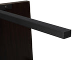 5-layer wall-mounted household steel-wood shelf, density board, iron frame, 61*30.5*182.88cm, black 64446382