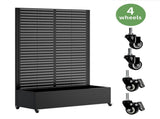 Metal Planter Box Trellis, 73"x47"x16" Metal Raised Garden Bed Trellis, Metal Planter Box W347P455026