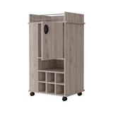 Anson Computer Desk with 4-Tier Bookcase and 1-Door Cabinet B128P148654