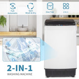 Full-Automatic Washing Machine Top Load Portable Compact Laundry Washer Spin 07182384