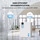 ZNTS Dehumidifier, VEWIOR 152 OZ Dehumidifiers for Home, Quiet Dehumidifier for Basement with Large Water 92357003