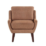 1pc Orange Color Accent Chair Cushion Seat Chenille Upholstery Comfort Style Durable Solid Wood Legs B011P315598