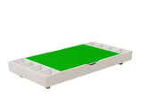 The 2 in 1 Rollaway Play Table and Toy Organizer Compatible with Lego Suitable for Storing Under Bed W282P182322