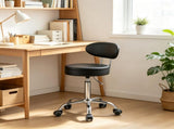 300 lbs Capacity Shop Stool with Backrest, Adjustable Roller Creeper Seat, 360&deg Swivel Padded 23085712