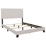 Ivory Twin Bed with Nailhead Trim B062P153537