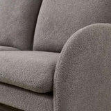 59" Sofa Small Couch for Living Room, Sherpa Fabric Upholstered Sofa Couch, Small W1765P172416
