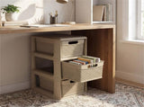 3-Drawer PP Storage Organizer Wicker Look Narrow Cabinet for Home & Office 70302972