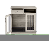 ZNTS Furniture Dog crate, indoor pet crate end tables, decorative wooden kennels with removable trays. W116257392