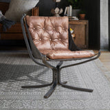 ZNTS Top Leather Butterfly Chair W131950905