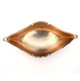 ZNTS Ambrose Chrome Plated Crystal Embellished Ceramic Fruit Platter B03050053