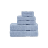 ZNTS 6 Piece Organic Cotton Towel Set B03598767