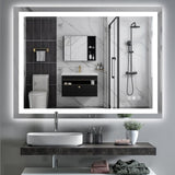 ZNTS LED Bathroom Mirror 48x 36 Inch with lights, anti-Fog & Dimming Led Bathroom Vanity Mirror W134070938