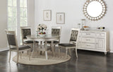 ZNTS Dining Chairs With Tufted Back, Silver SR011705