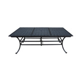 ZNTS Rectangle Extension Table, Dark Lava Bronze B01051503
