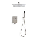 ZNTS Ceiling Mounted Shower System Combo Set with Handheld and 16"Shower head W92851156